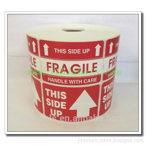 This side up label ,5x3 ,500 labels/roll,semi-glossy
